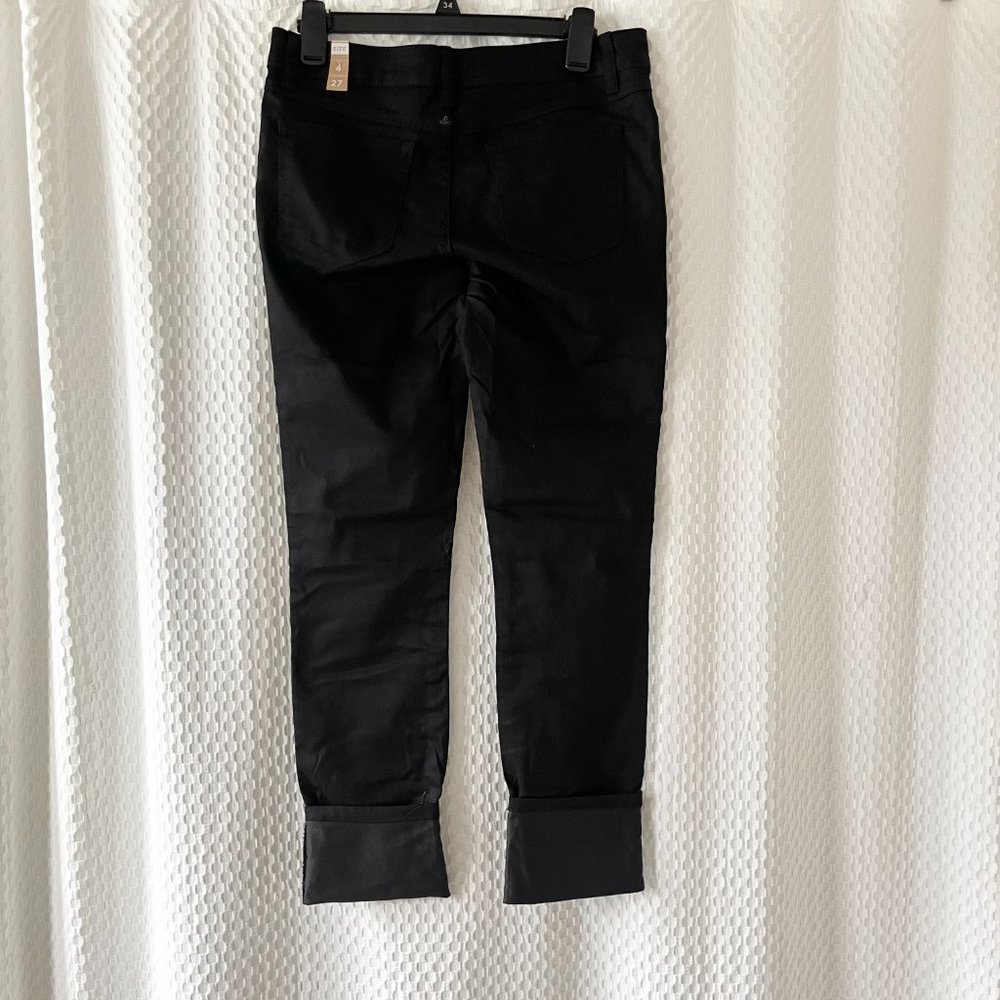 New Prana Kara Jeans Rolled Cuffed Straight Leg 4/27 Black Out 1965611 - Picture 3 of 5